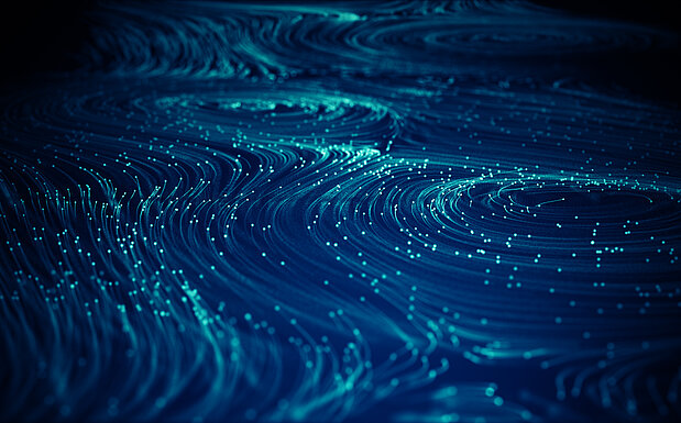 Illustration einer Hochgeschwindigkeits-Internetverbindung